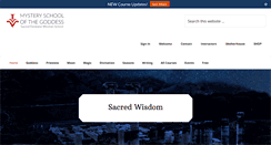 Desktop Screenshot of mysteryschoolofthegoddess.net